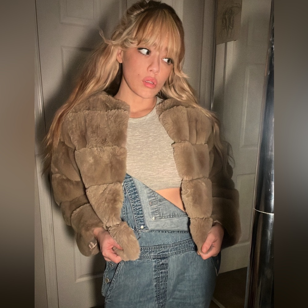 Fashion Nova size small cropped teddy jacket with tags